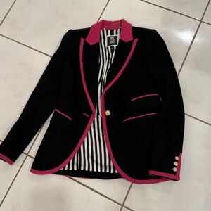 Juicy Couture Vintage Navy and Pink Blazer size XS